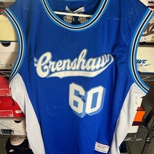 Crenshaw Blue and White Men's Jersey